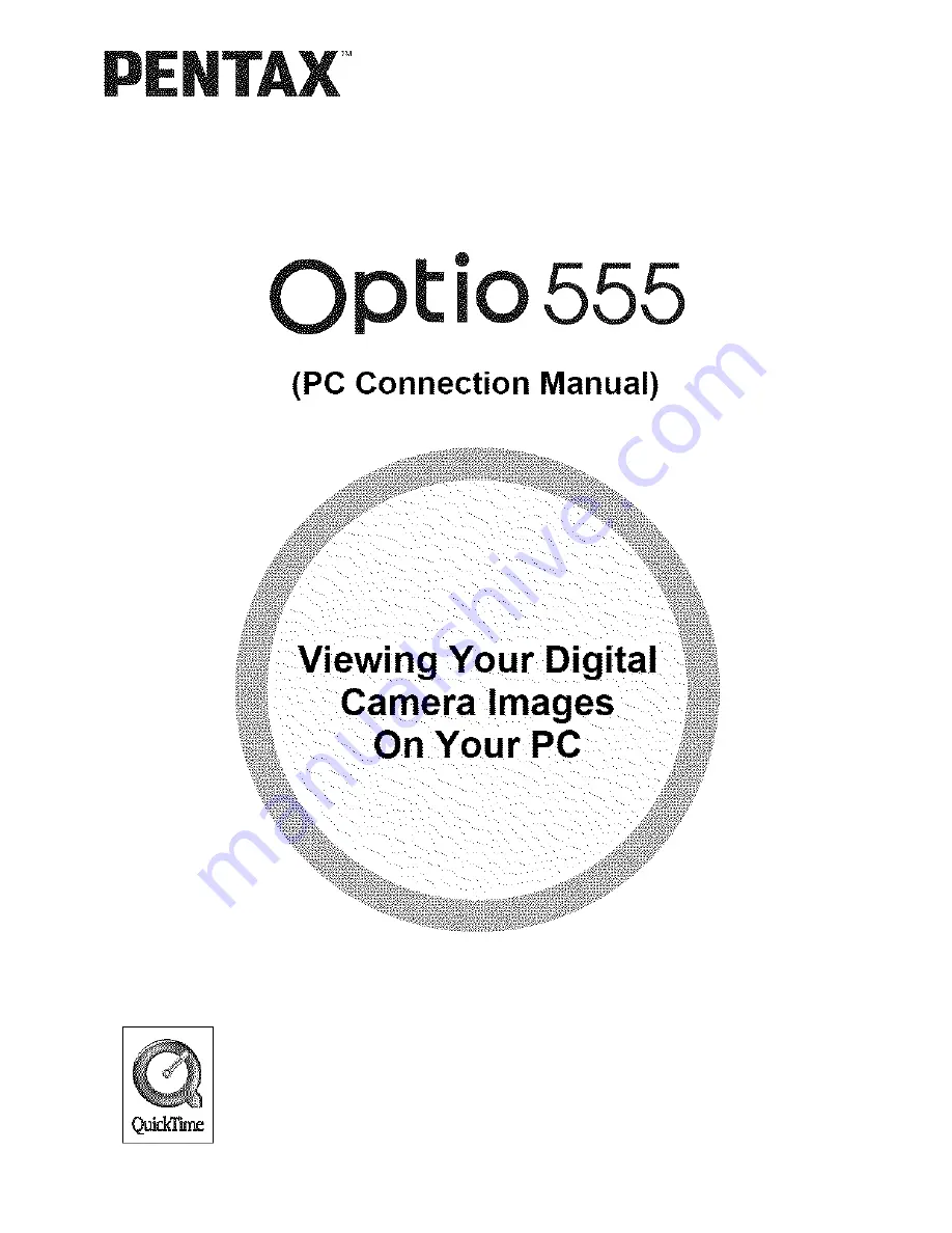 Pentax Optio 555 Connection Manual Download Page 1