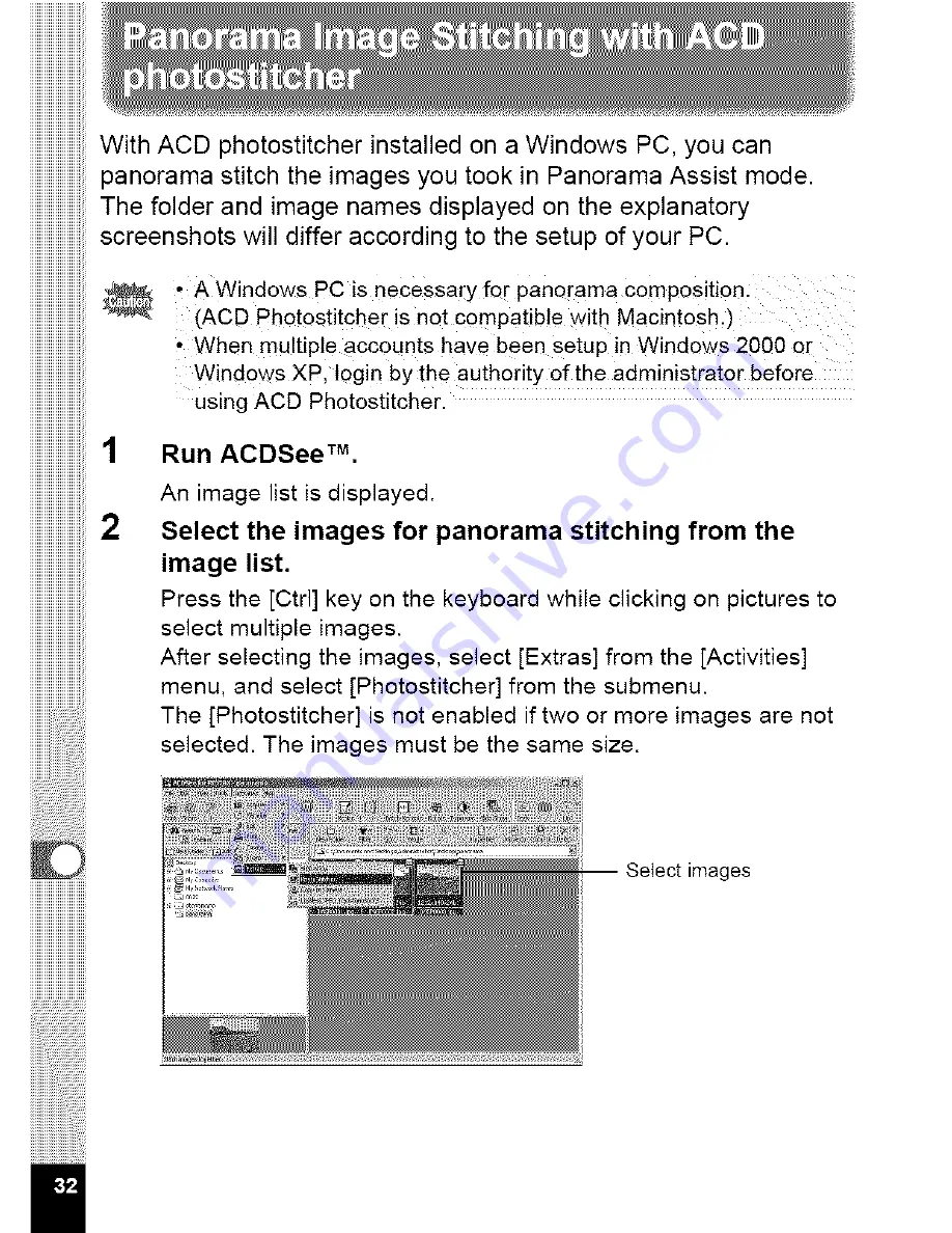 Pentax Optio 555 Connection Manual Download Page 34