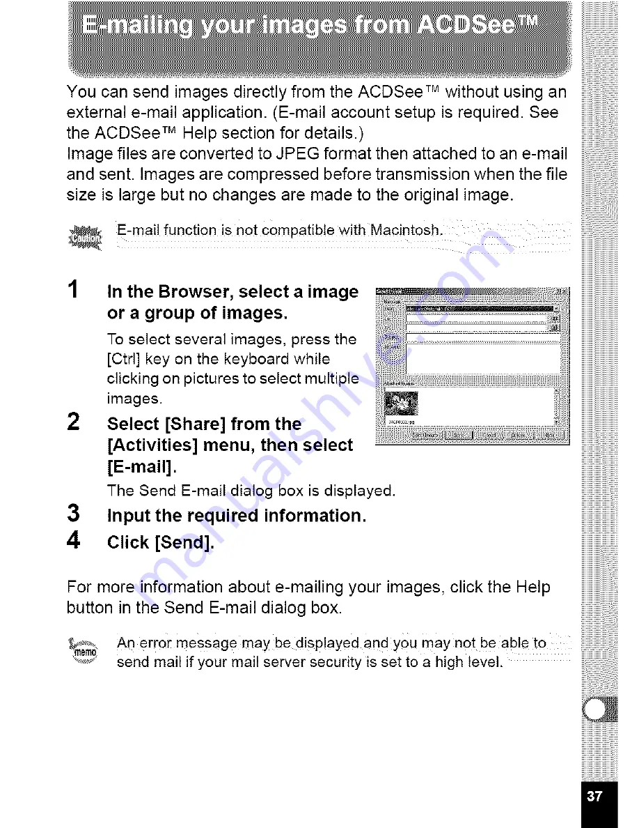 Pentax Optio 555 Connection Manual Download Page 39