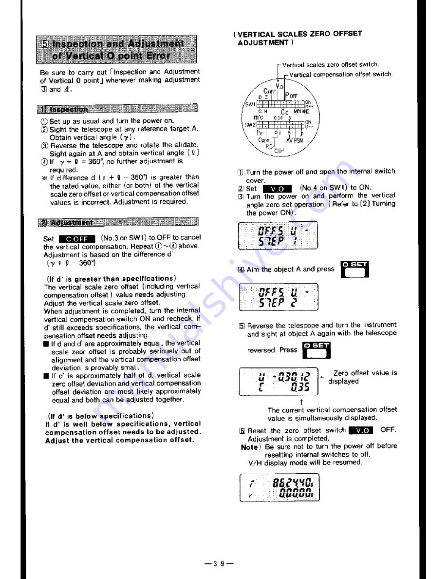 Pentax PTS-III 05 Instruction Manual Download Page 40