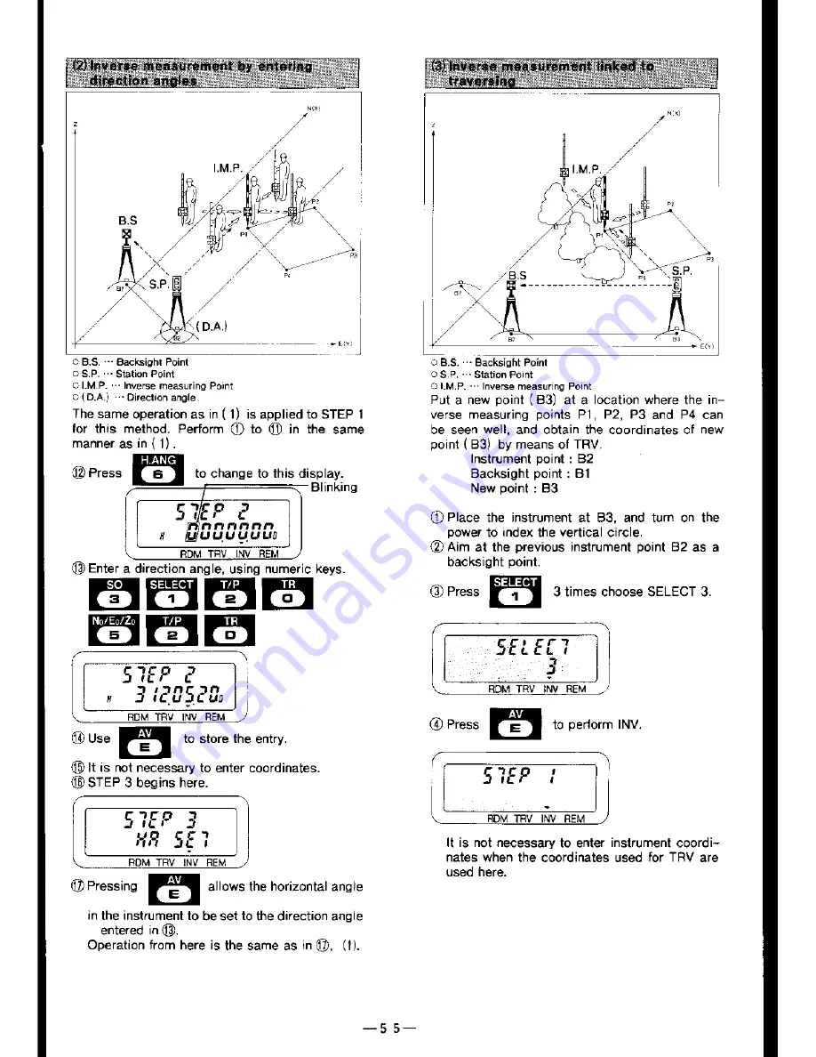 Pentax PTS-III 05 Скачать руководство пользователя страница 56