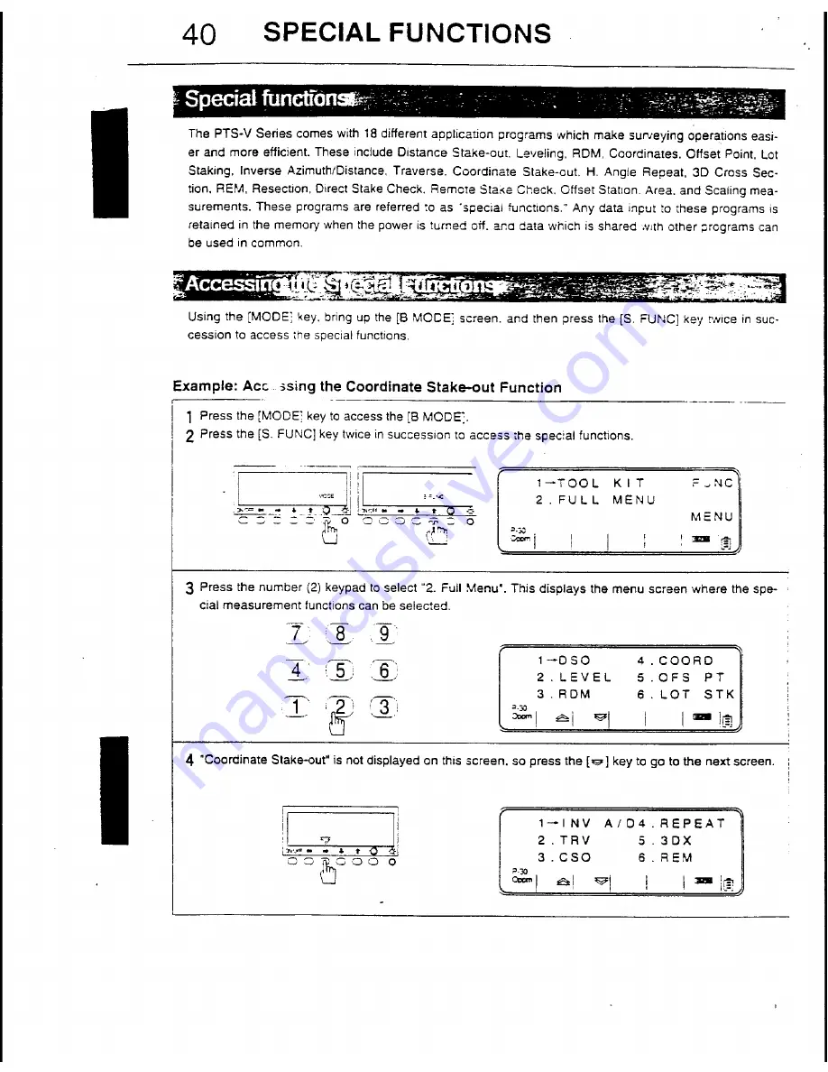 Pentax PTS-V2 Instruction Manual Download Page 42