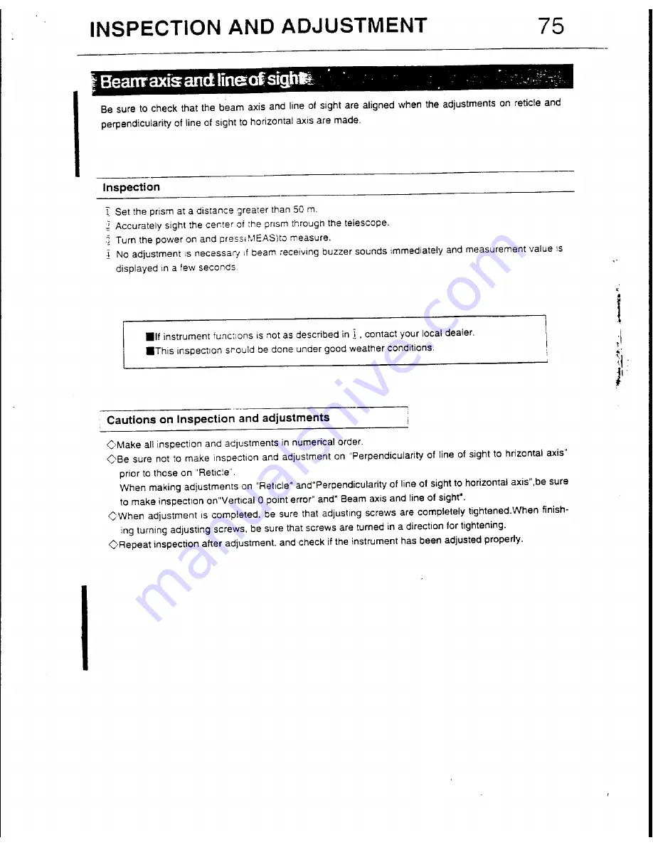 Pentax PTS-V2 Instruction Manual Download Page 77