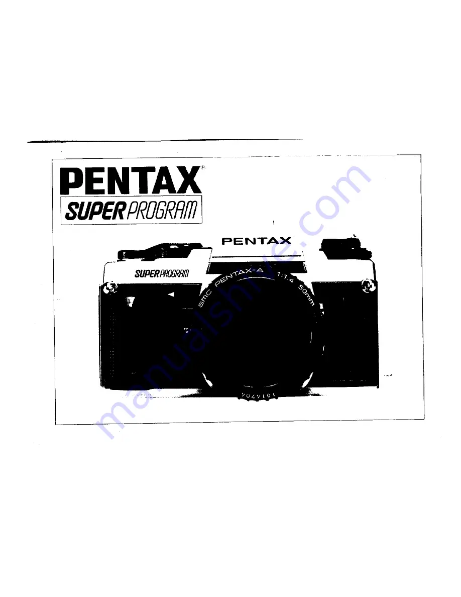 Pentax Super Program User Manual Download Page 1