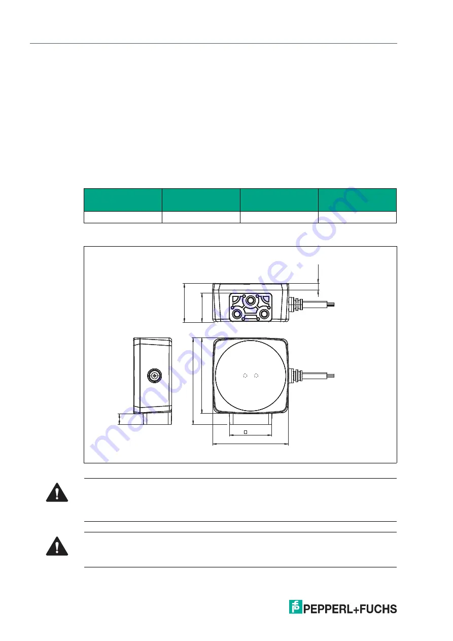 Pepperl+Fuchs PGV -F213-B16-1.5M Series Скачать руководство пользователя страница 12