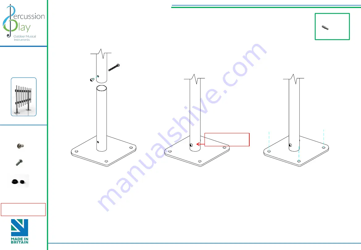 Percussion Play Congas Installation Instructions Manual Download Page 10