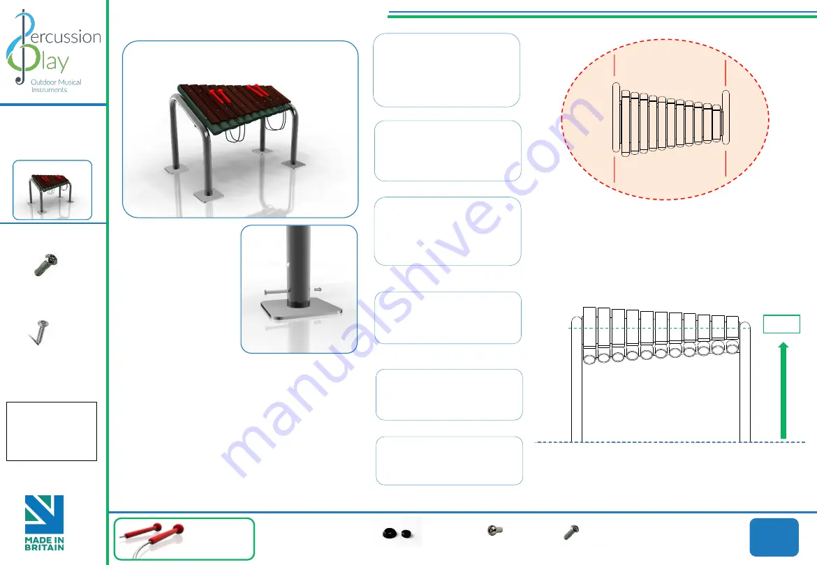 Percussion Play Grand Marimba PPGMAR Installation Instructions Download Page 1