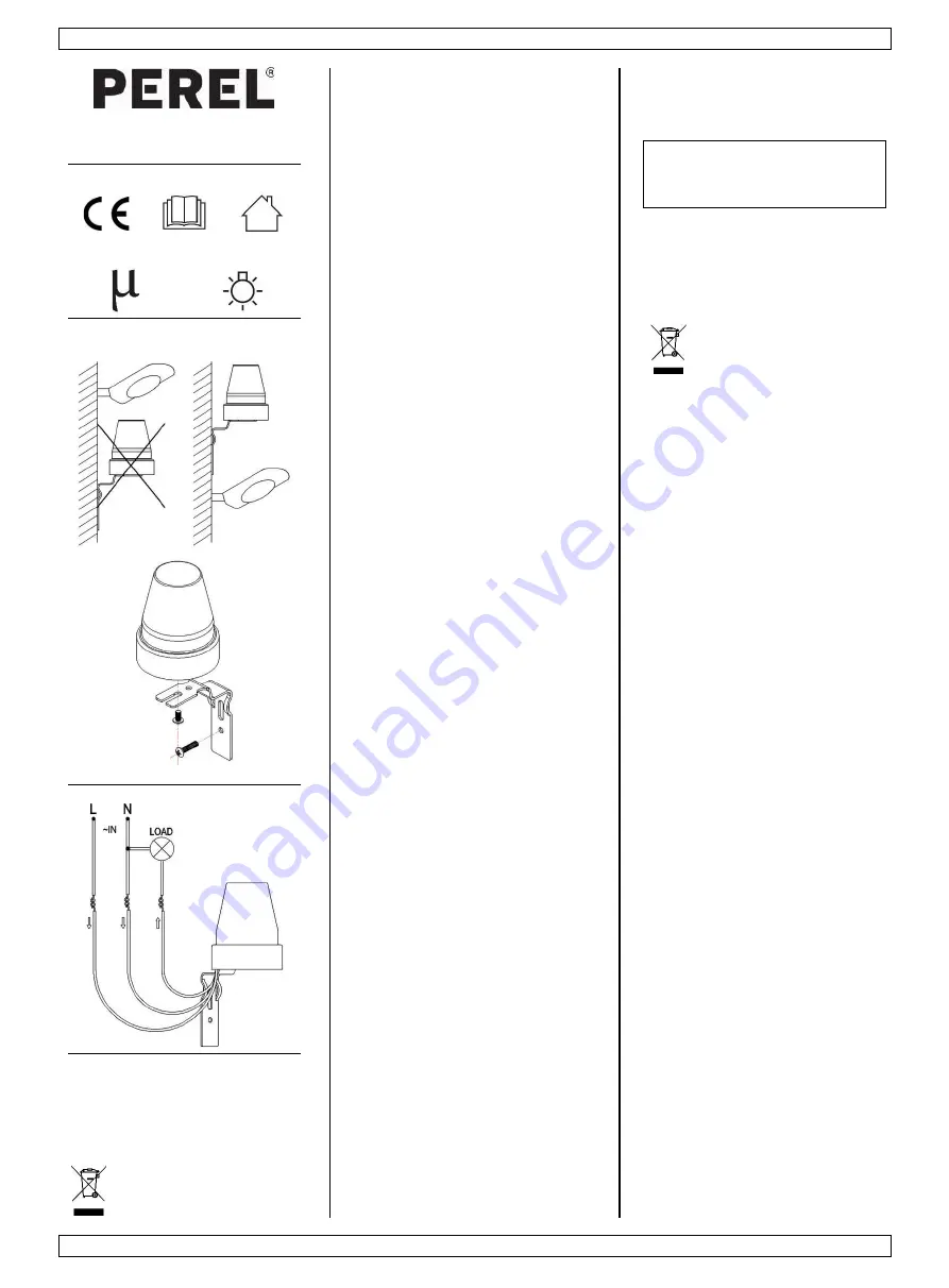 Perel EMS112 User Manual Download Page 1