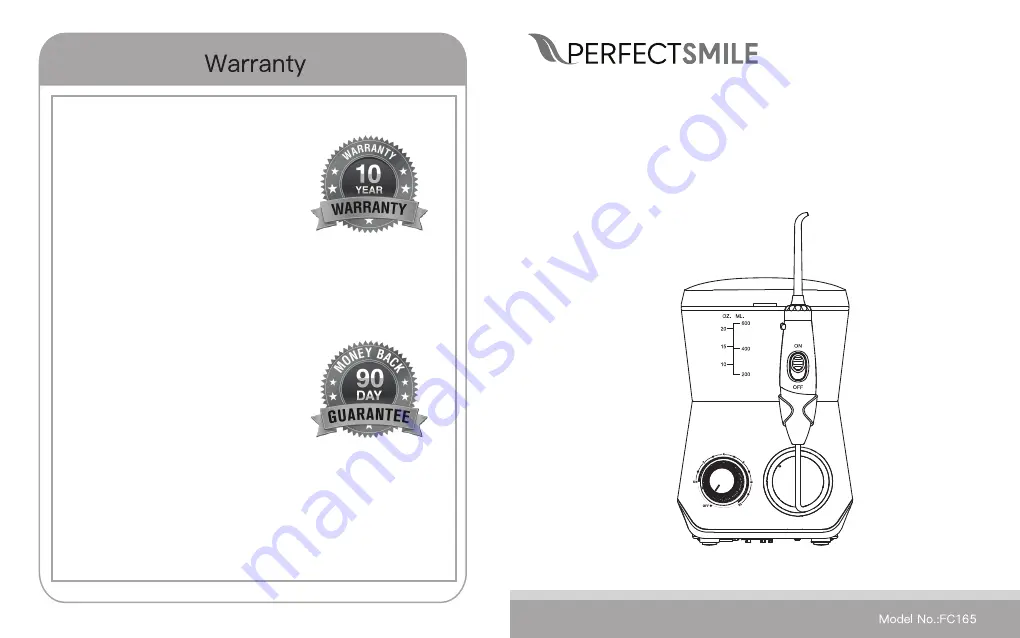 PERFECT SMILE FC165 Instruction Manual Download Page 1