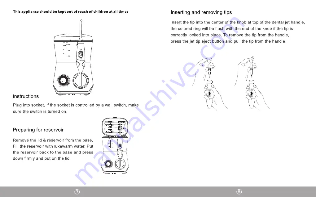 PERFECT SMILE FC165 Instruction Manual Download Page 5