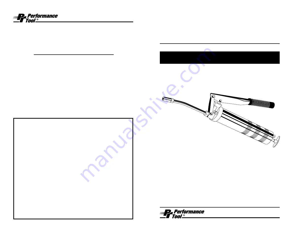 Performance Tool W54207 Скачать руководство пользователя страница 1