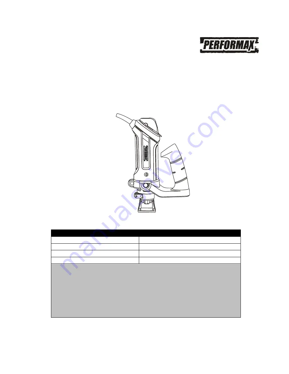 Performax 241-0968 Скачать руководство пользователя страница 1