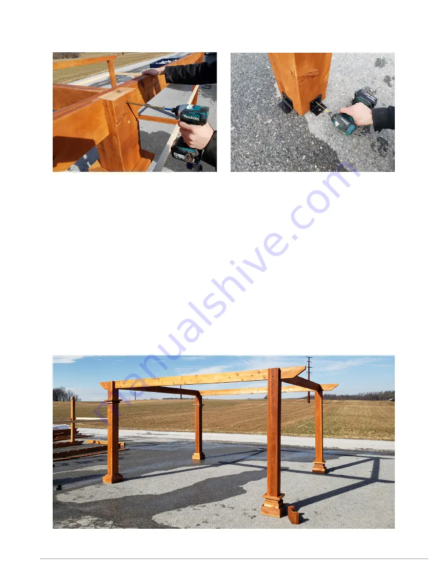 Pergola kits USA HOMESTEAD PERGOLA Assembly Instructions Manual Download Page 7