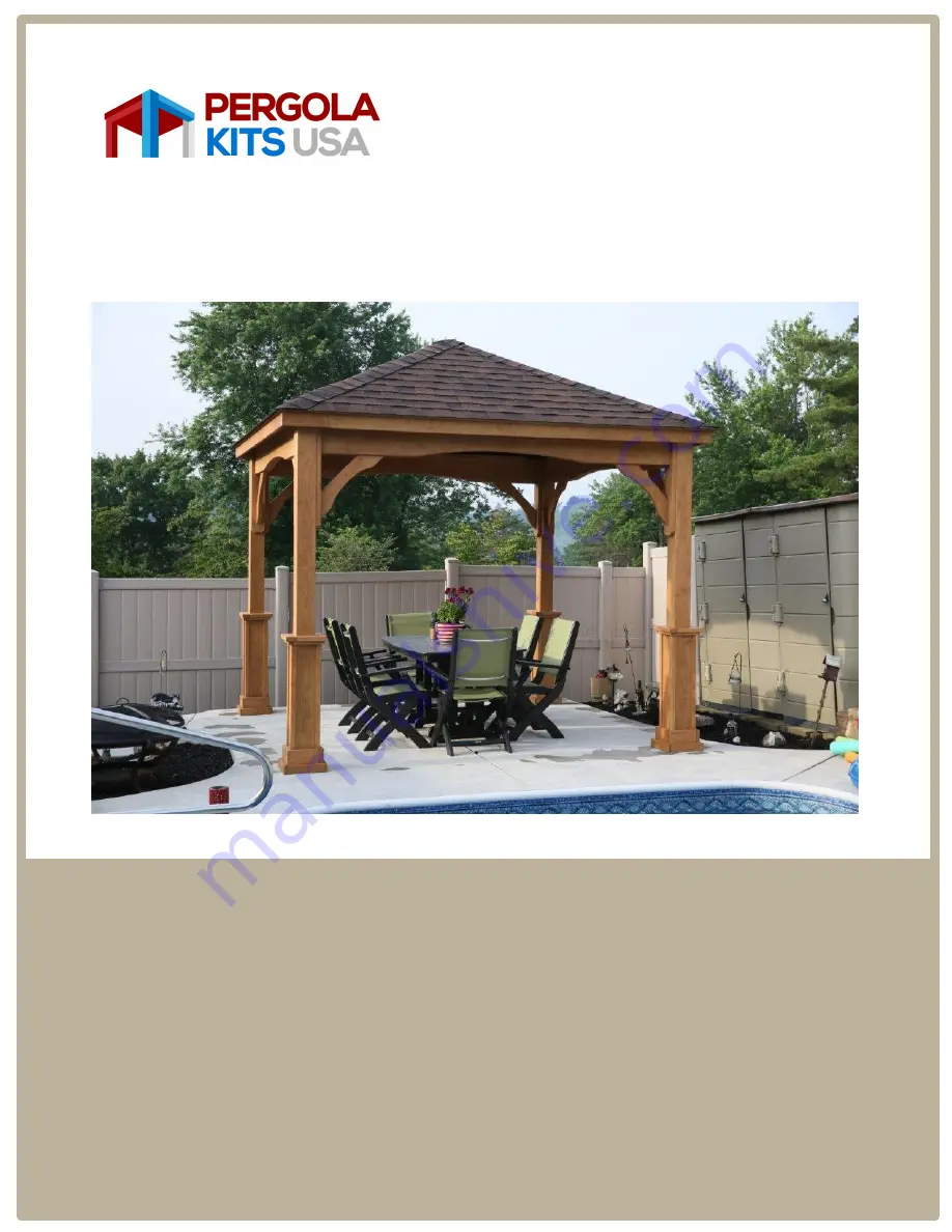 Pergola kits USA LANDMARK PAVILLION Assembly Manual Download Page 1