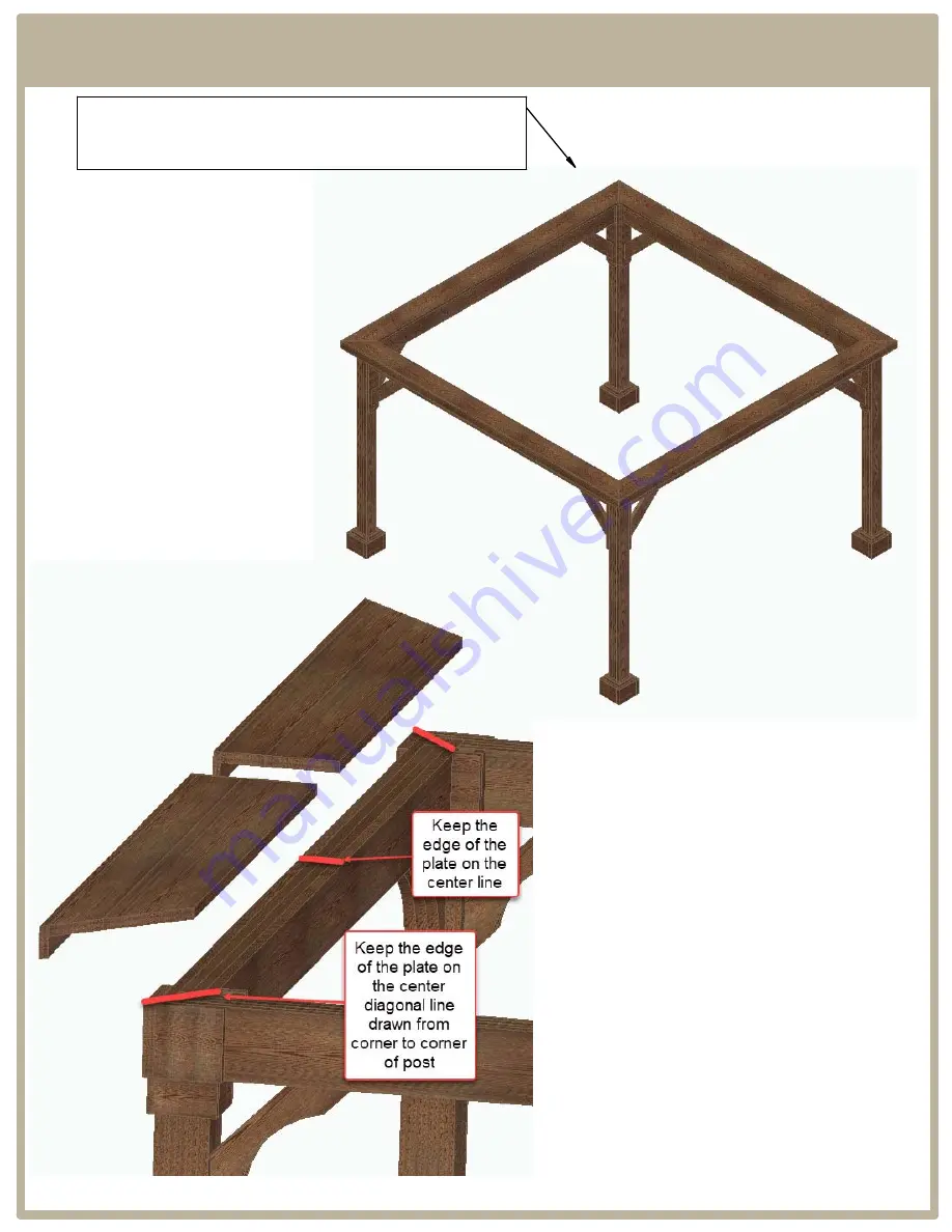 Pergola kits USA LANDMARK PAVILLION Assembly Manual Download Page 7