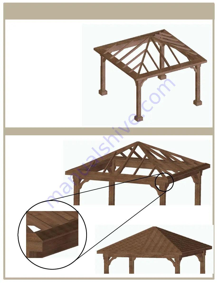 Pergola kits USA LANDMARK PAVILLION Assembly Manual Download Page 9