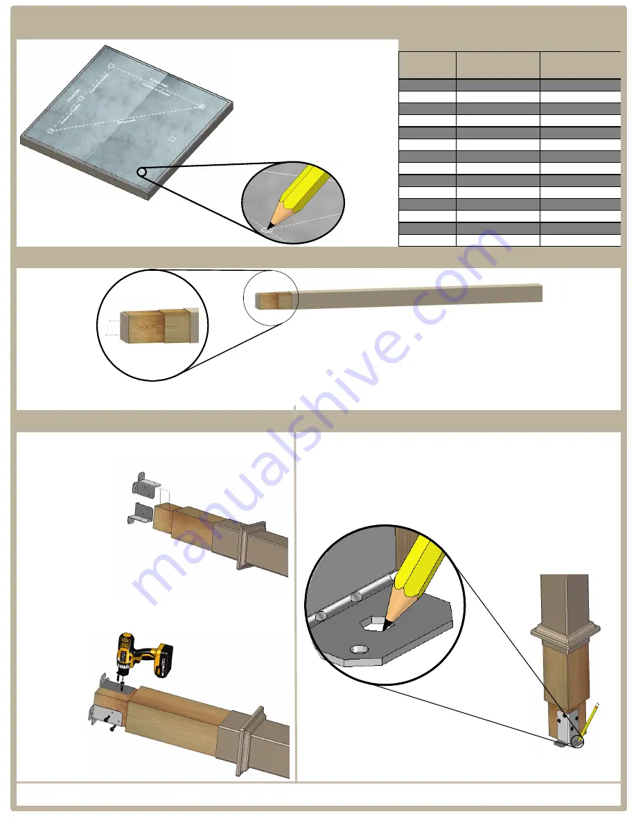 Pergola kits USA NEWPORT PERGOLA KIT Assembly Manual Download Page 5