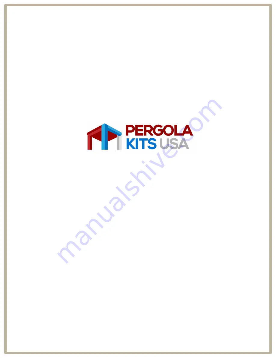 Pergola kits USA NEWPORT PERGOLA KIT Assembly Manual Download Page 10