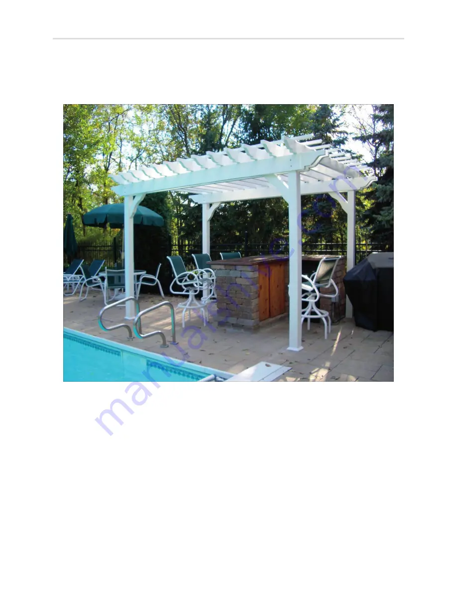 Pergola kits USA VINYL CLASSIC FREESTANDING PERGOLA Assembly Instructions Manual Download Page 1