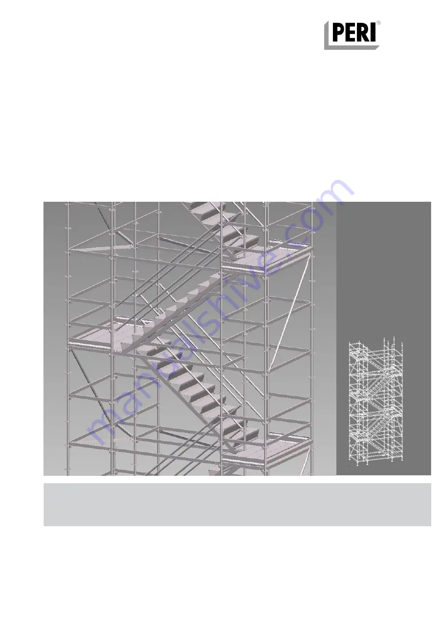 Peri UP Flex Staircase 100 with Deck UDG Instructions For Assembly And Dismantling Download Page 1