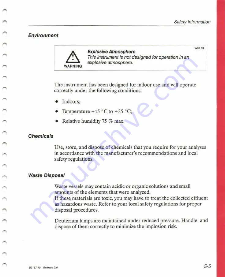 Perkin-Elmer Lambda 11 Operation And Parameter Description Download Page 12