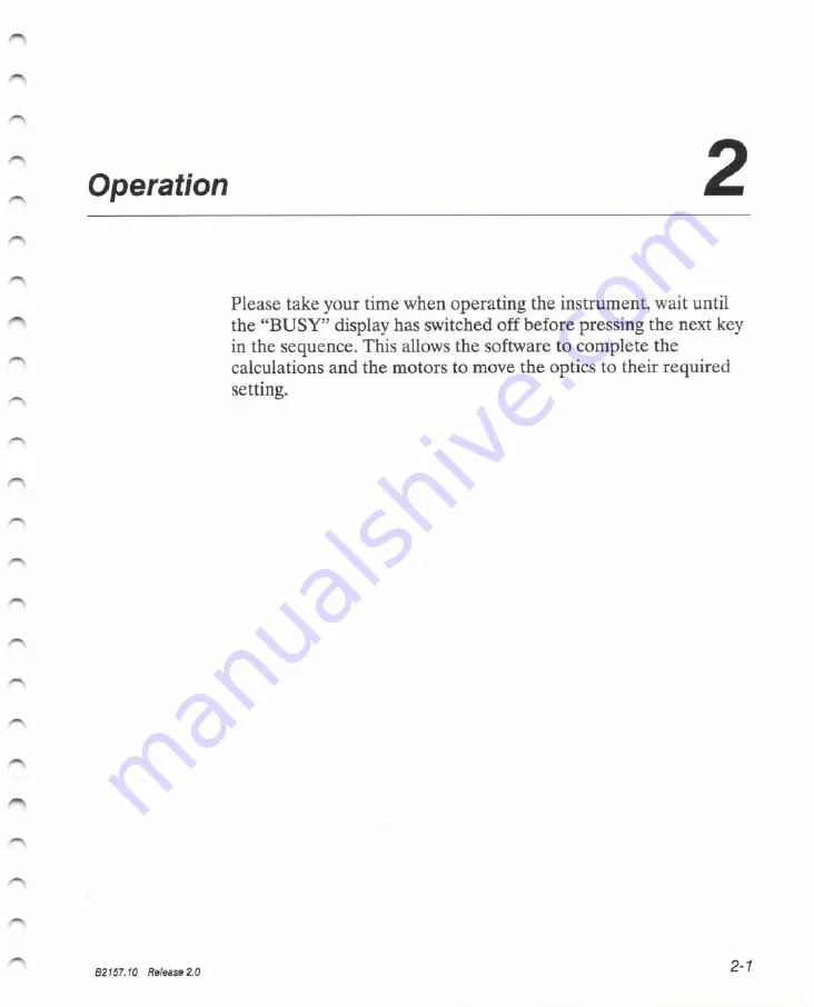 Perkin-Elmer Lambda 11 Operation And Parameter Description Download Page 28