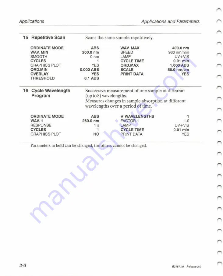 Perkin-Elmer Lambda 11 Operation And Parameter Description Download Page 51