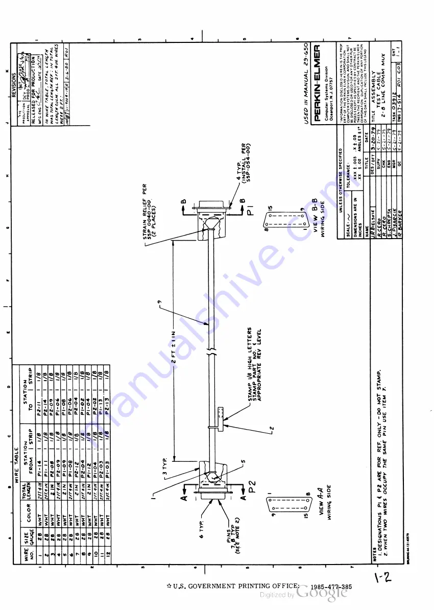 Perkin-Elmer M47-104 Maintenance Manual Download Page 90