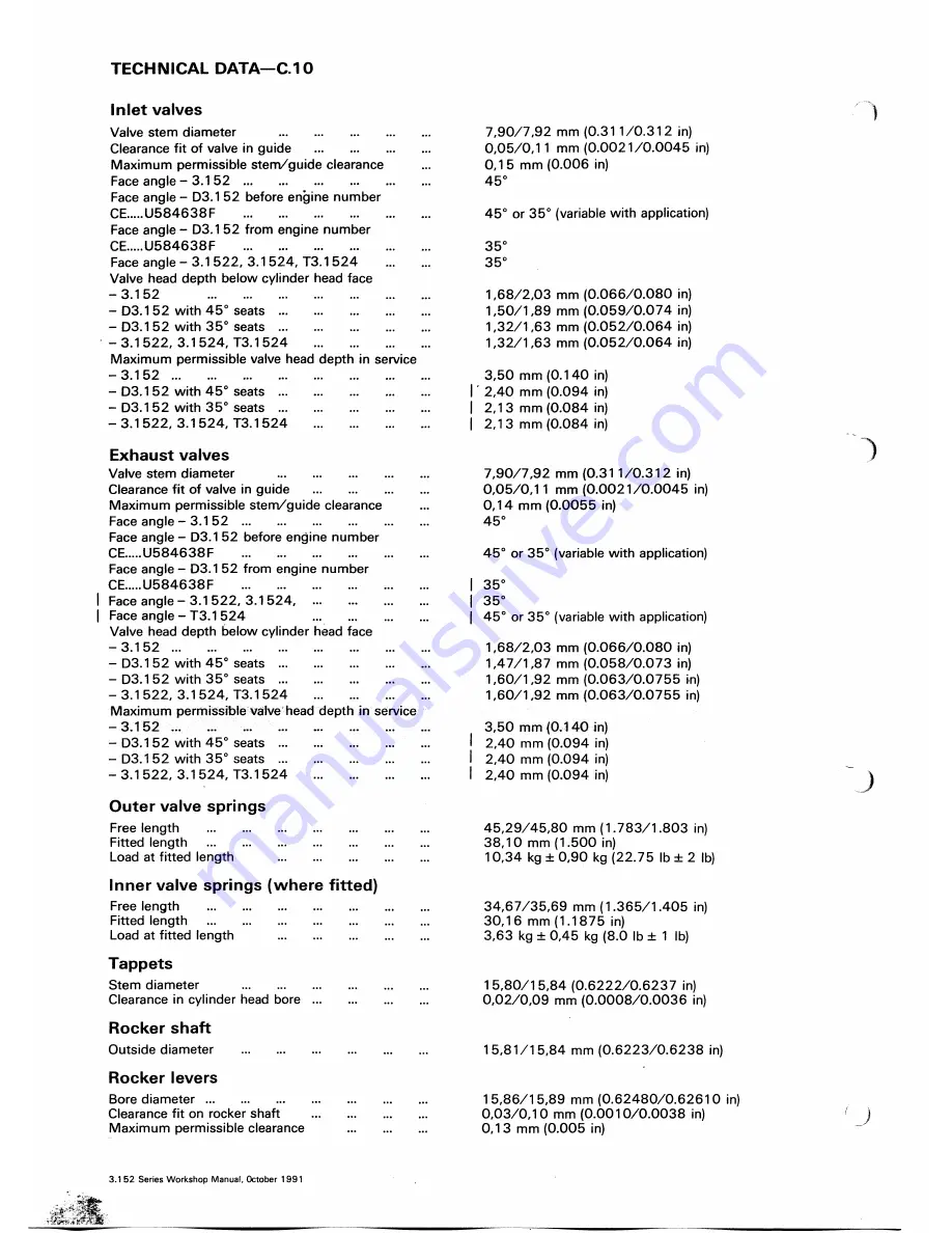 Perkins 3.152 Series Скачать руководство пользователя страница 26