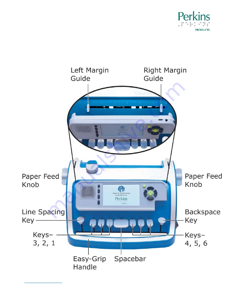 Perkins SMART Brailler Скачать руководство пользователя страница 9