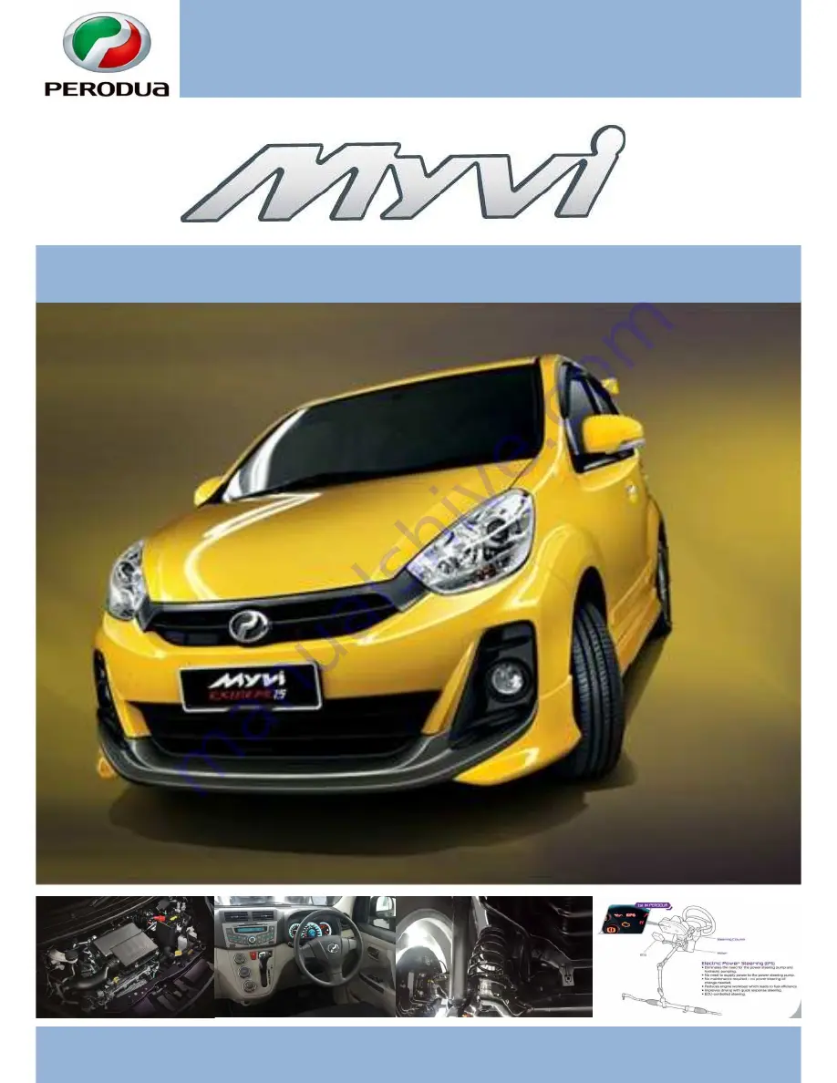 PERODUA 2005 Myvi M300 Service Manual Download Page 1