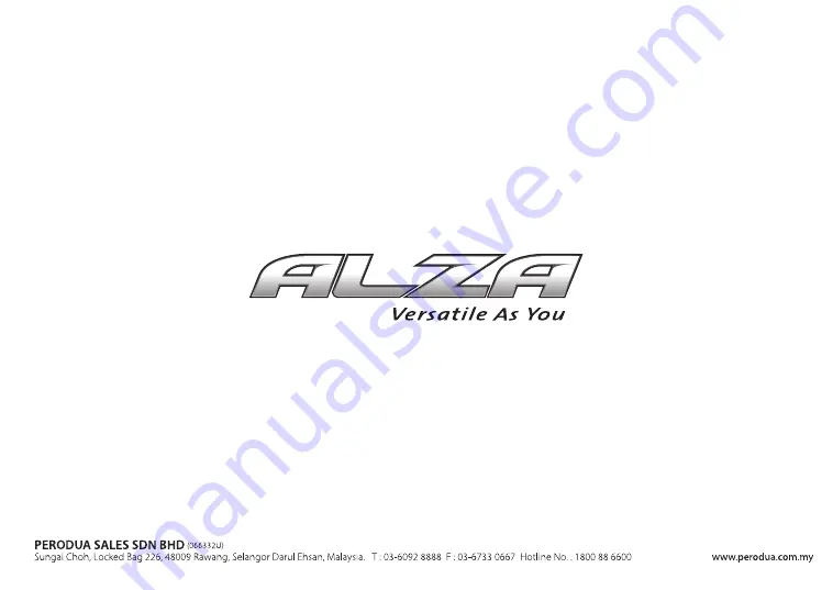 PERODUA ALZA Owner'S Manual Download Page 508