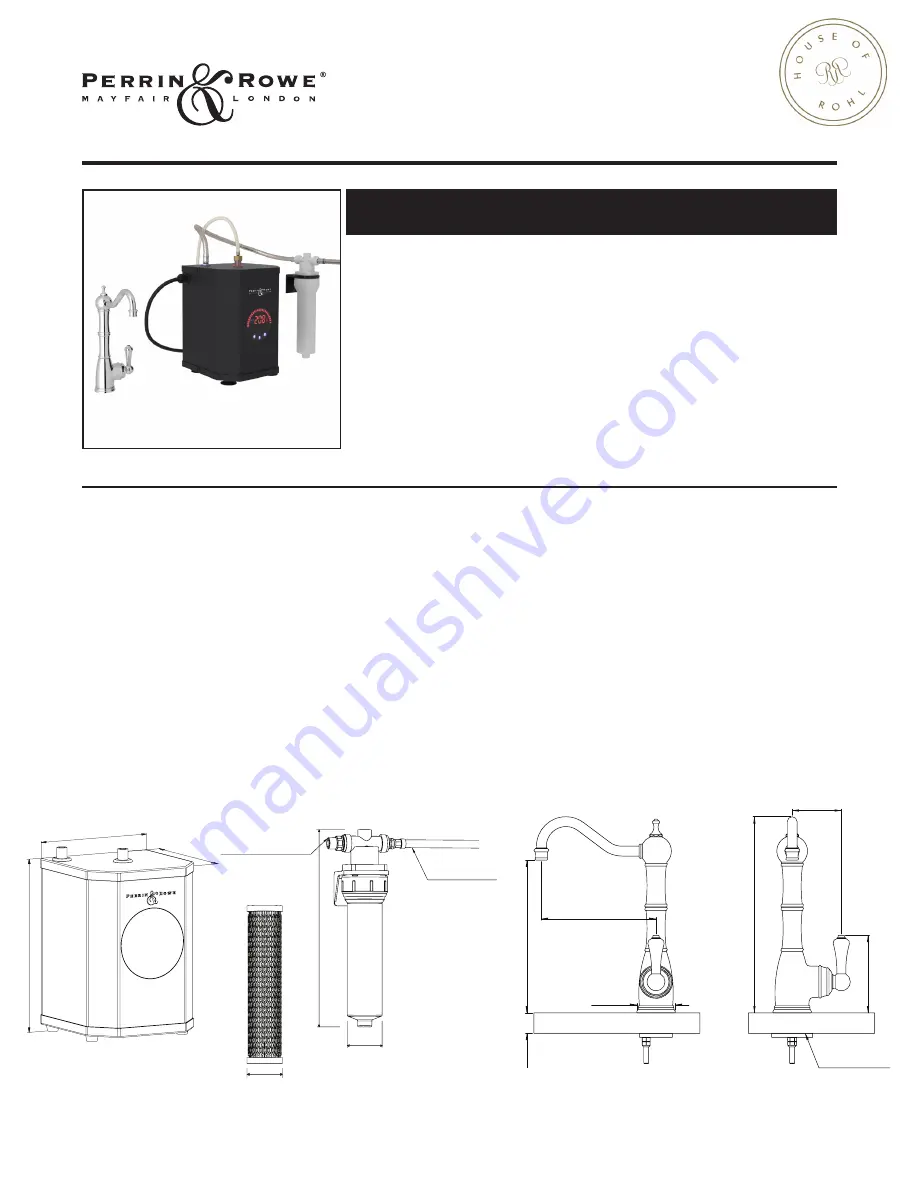 Perrin & Rowe EDWARDIAN U.KIT1323 Installation Instructions Manual Download Page 1