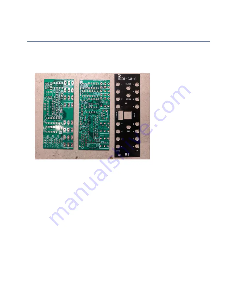 Personal Circuits Midi-CV-8 Скачать руководство пользователя страница 1