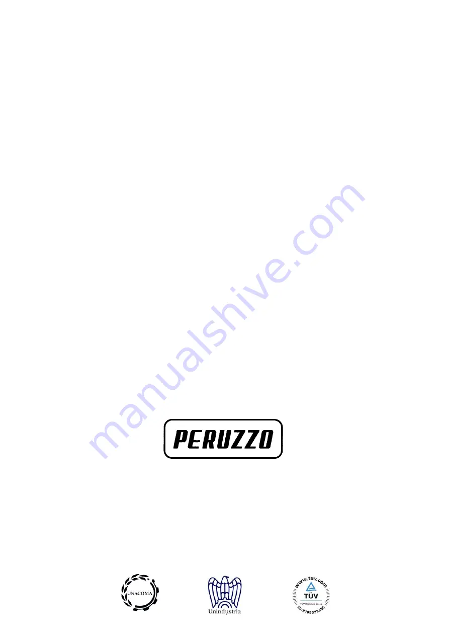 Peruzzo TEG SPECIAL 1200 Use And Maintenance Manual Download Page 48