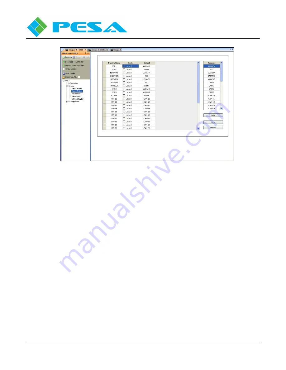 PESA Cougar 3 User Manual Download Page 54