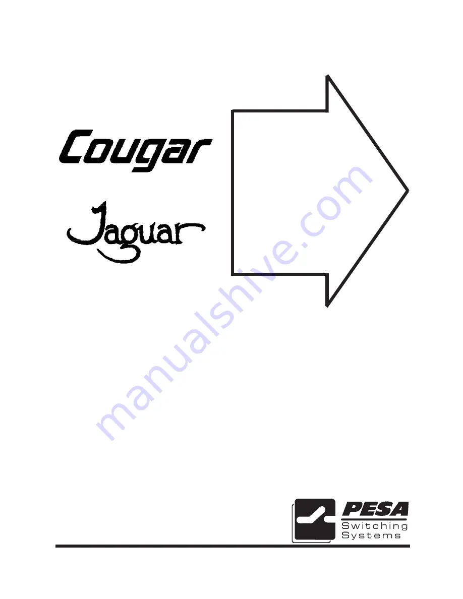 PESA Cougar 32X32 Скачать руководство пользователя страница 1