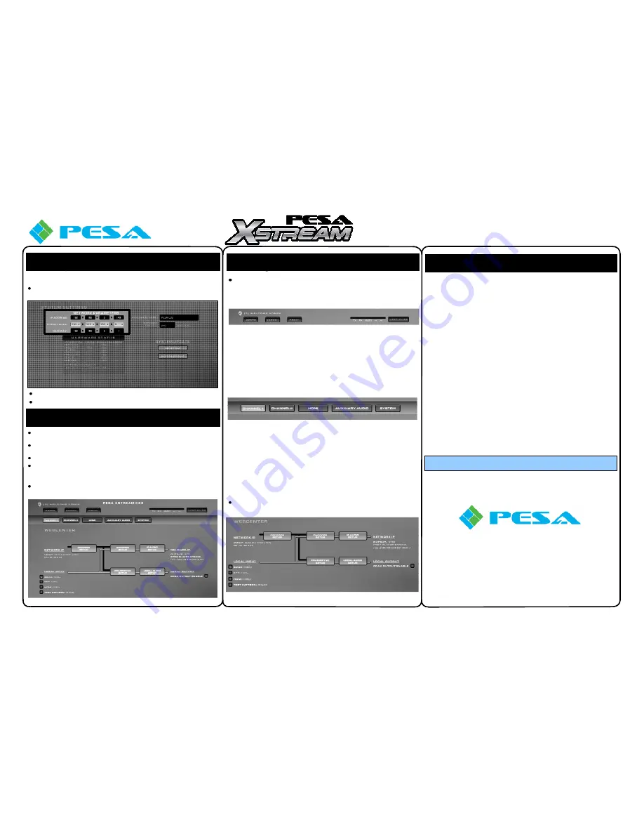 PESA Xstream C22 Quick Start Manual Download Page 3