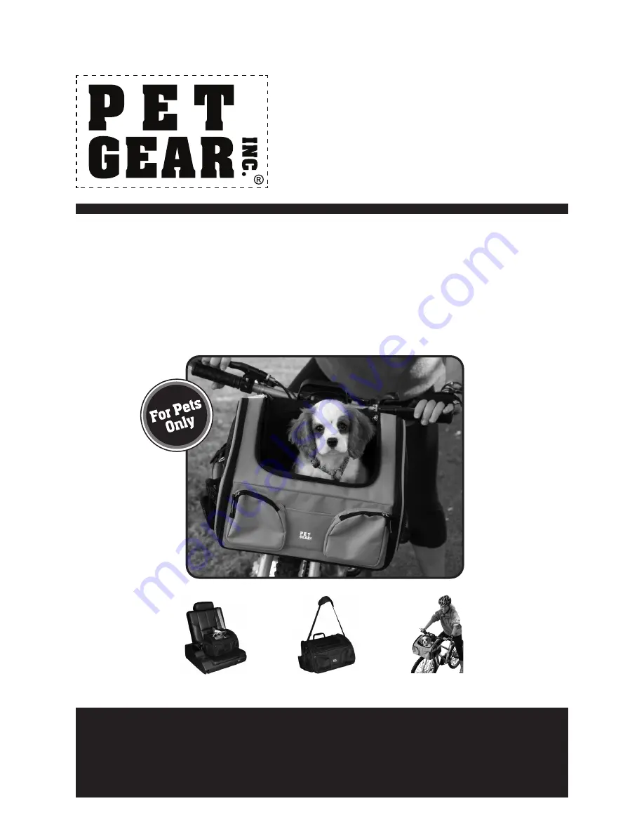 Pet Gear 3-IN-1 BIKE BASKET Instruction Manual Download Page 1