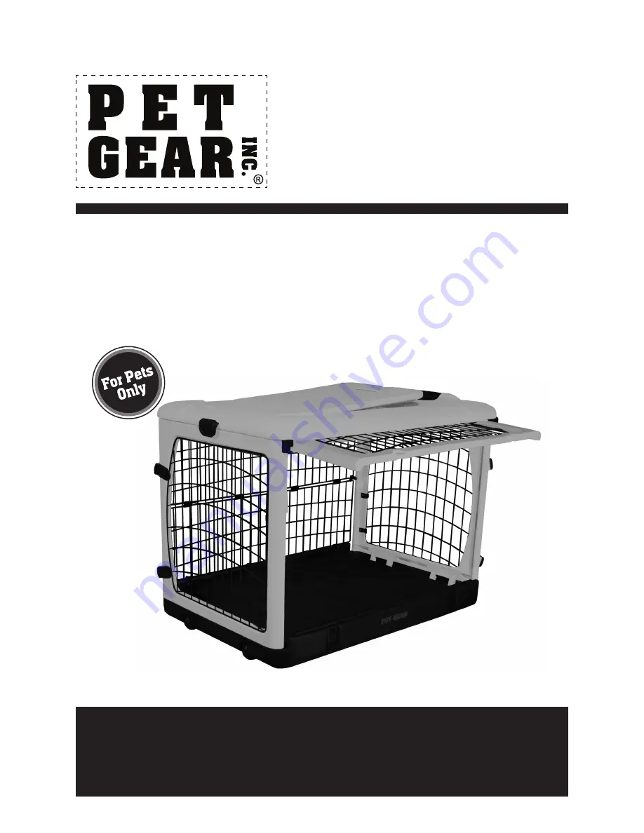 Pet Gear PG5927TN Instruction Manual Download Page 1