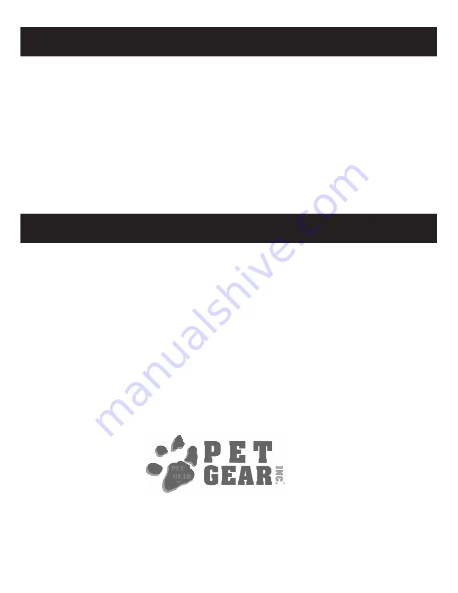 Pet Gear PG8030 Instruction Manual Download Page 6