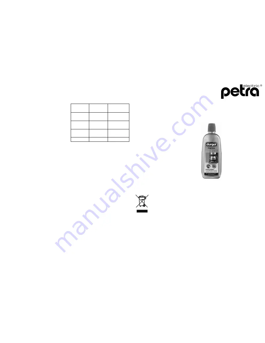 Petra KM 26.07 Instructions For Use Manual Download Page 13