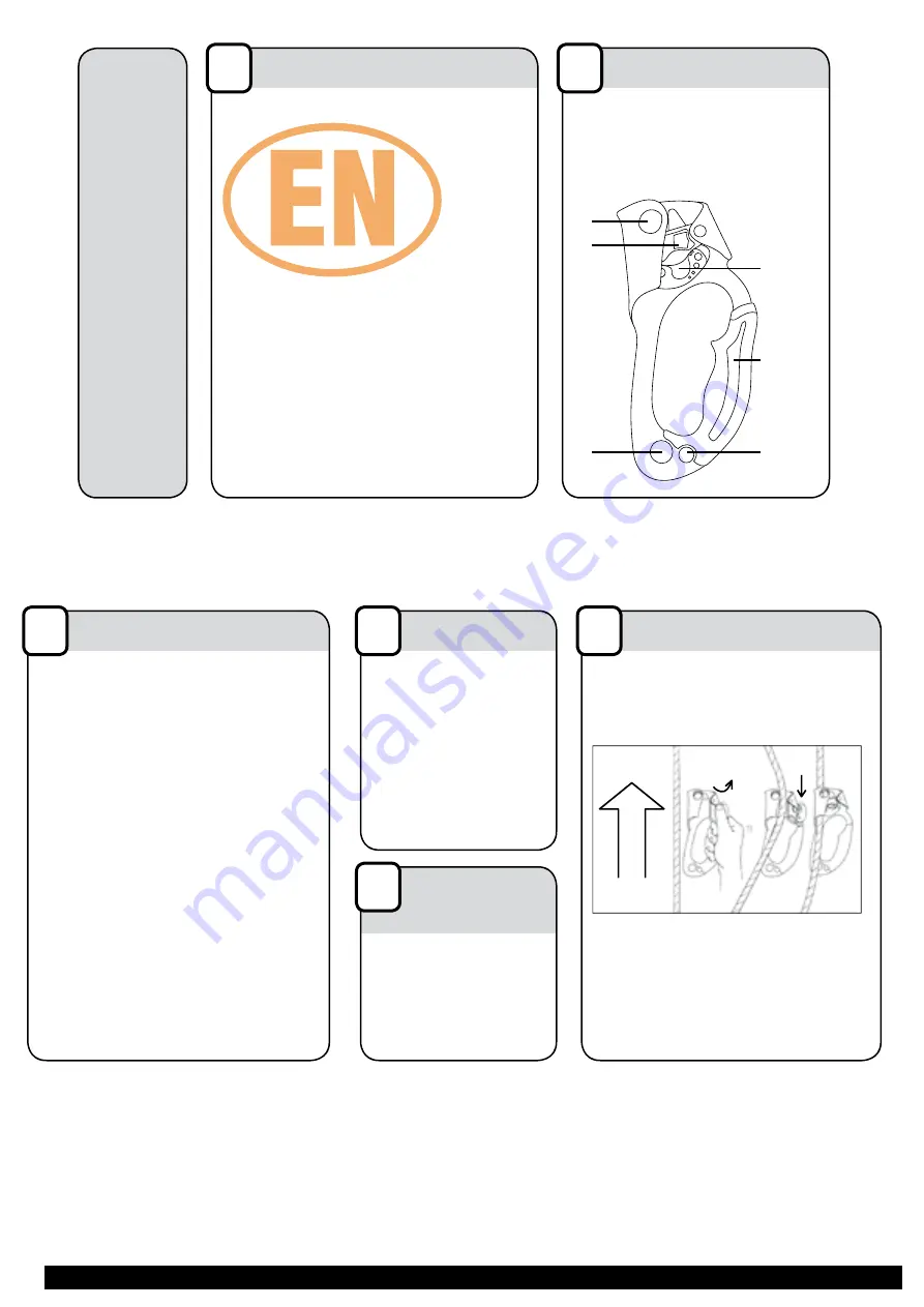 Petzl ASCENSION SPORT Quick Start Manual Download Page 2