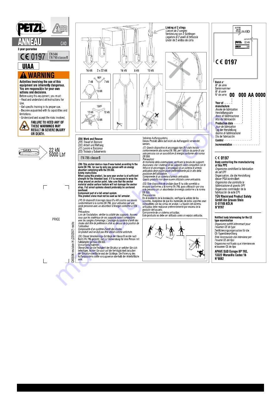 Petzl C73JF0 Скачать руководство пользователя страница 30