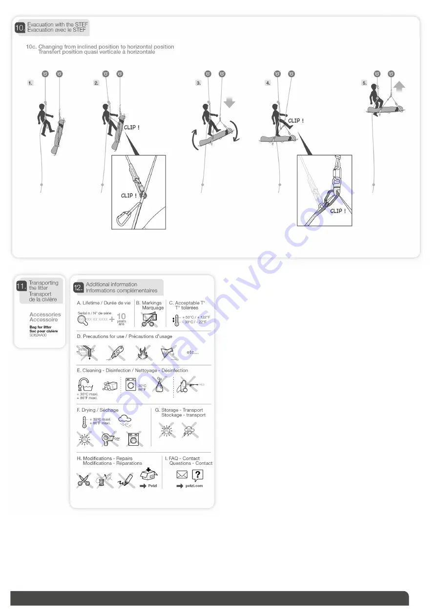 Petzl NEST S061AA00 Technical Notice Download Page 6