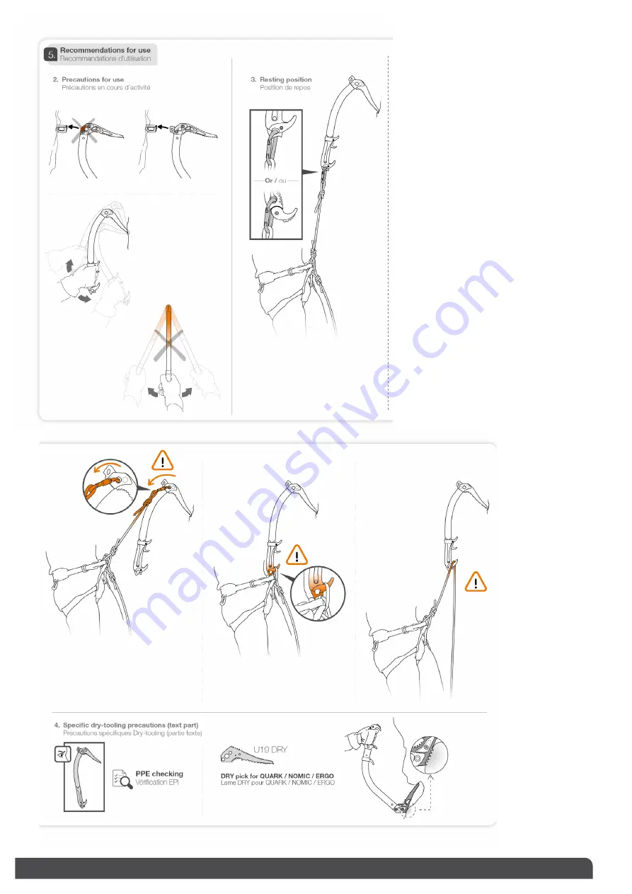 Petzl PIOLETS TRACTION Technical Notice Download Page 2