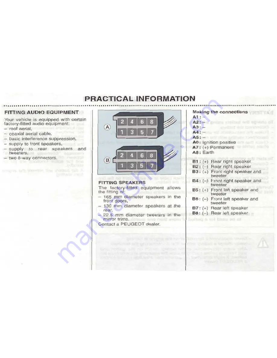 PEUGEOT 206 CC Handbook Download Page 111