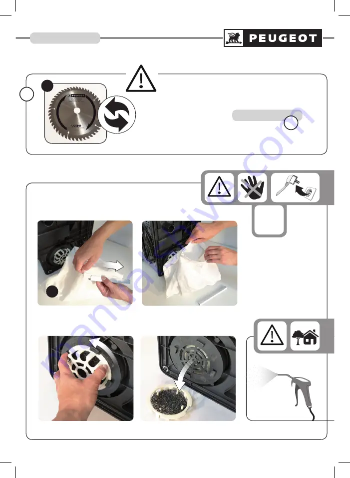 PEUGEOT EnergySaw-165ASP Using Manual Download Page 11