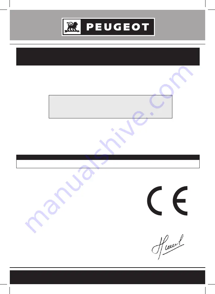 PEUGEOT EnergySaw-165ASP Using Manual Download Page 27