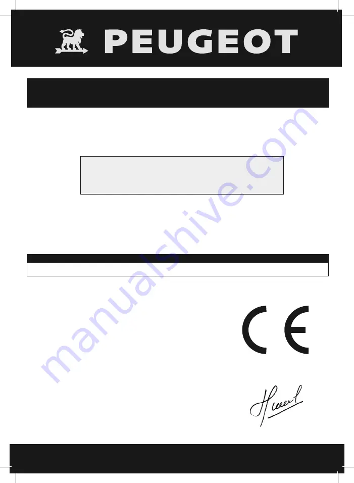 PEUGEOT EnergySaw-254B3 Using Manual Download Page 24